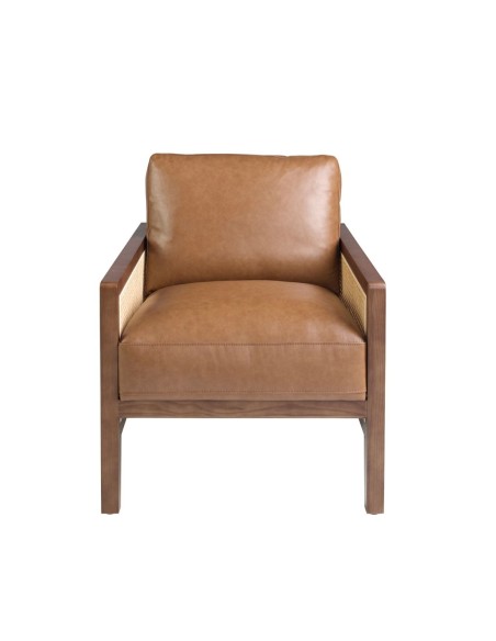 Sillón piel marrón