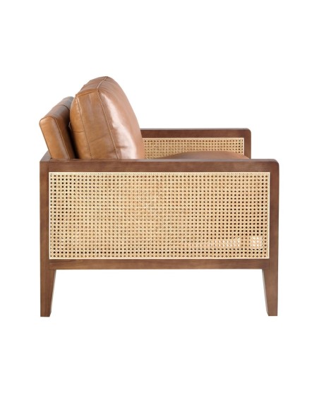 Sillón piel marrón