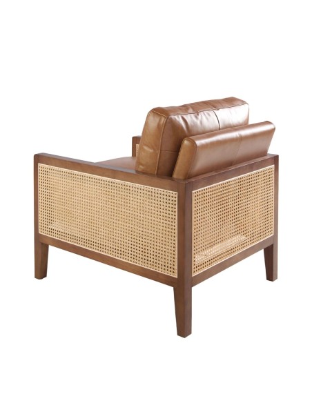 Sillón piel marrón