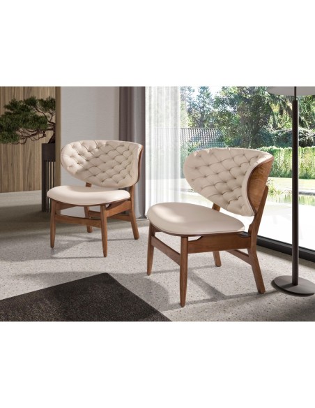Sillón polipiel arena