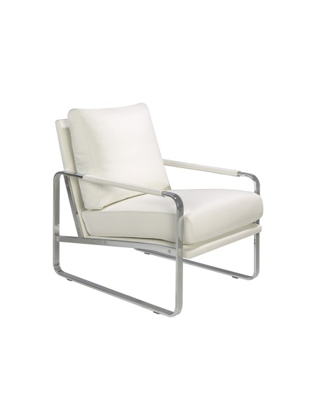 Sillón polipiel blanco
