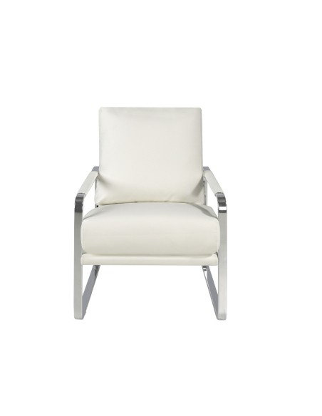Sillón polipiel blanco