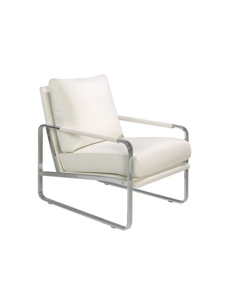 Sillón polipiel blanco