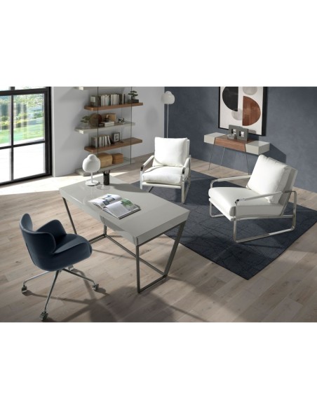 Sillón polipiel blanco