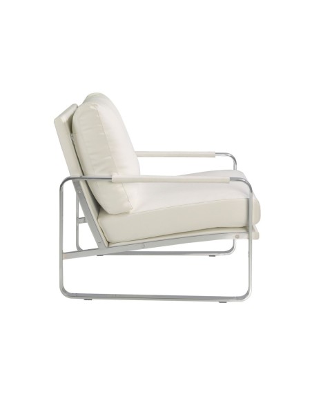 Sillón polipiel blanco