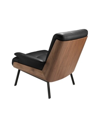 Sillón polipiel negro