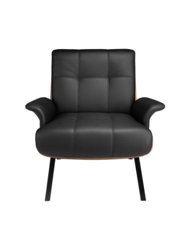 Sillón polipiel negro