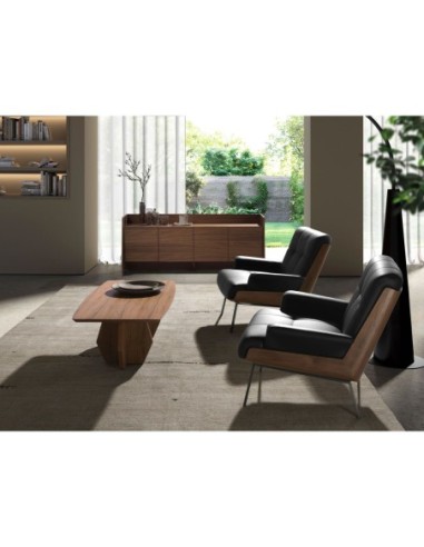 Sillón polipiel negro