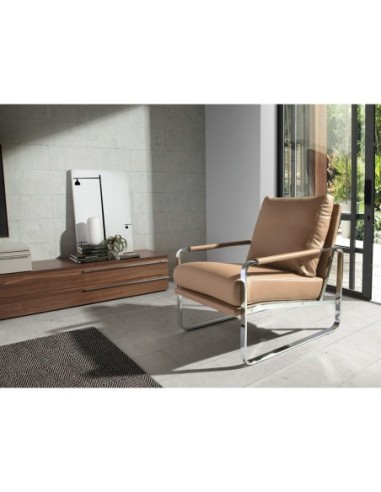 Sillón polipiel visón