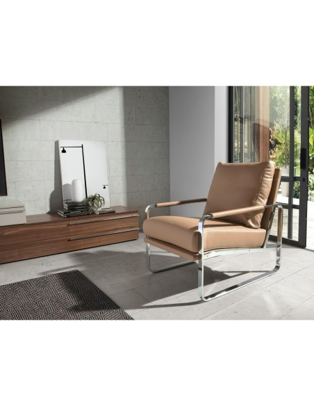 Sillón polipiel visón
