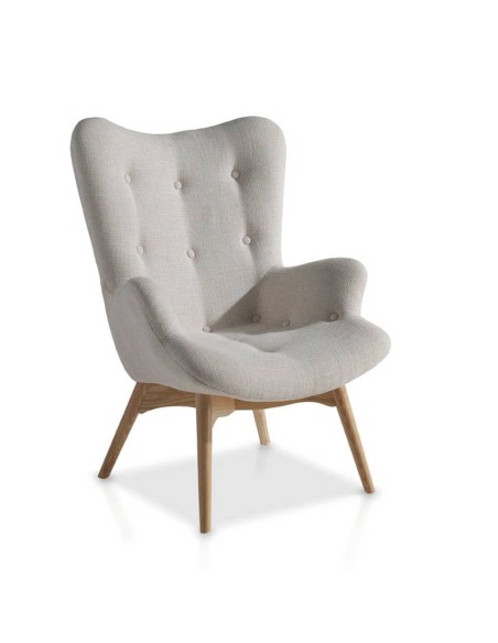 Sillón tela beige