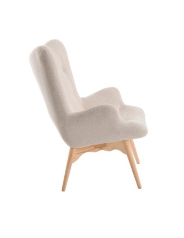 Sillón tela beige