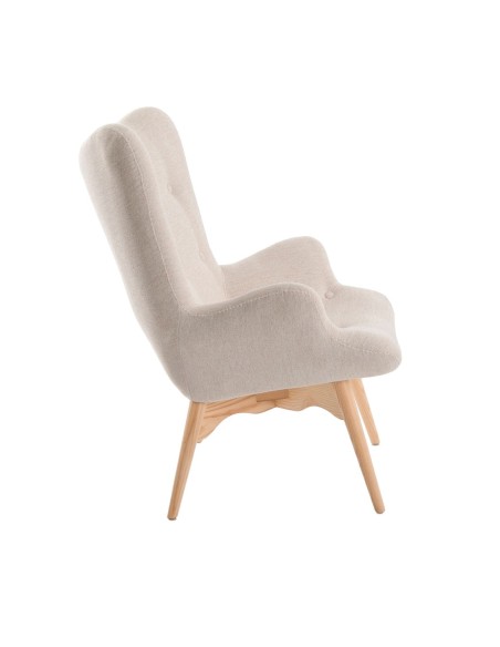 Sillón tela beige