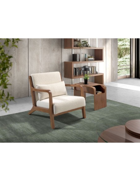 Sillón tela blanco