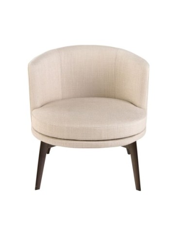 Sillón tela crema