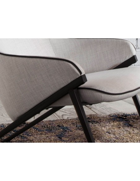 Sillón tela gris