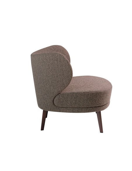 Sillón tela marrón