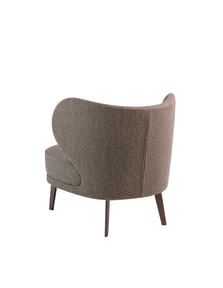 Sillón tela marrón
