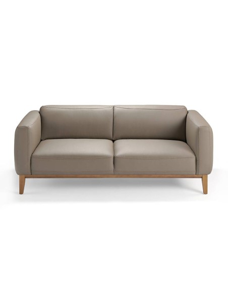 Sofá 3 plazas piel visón