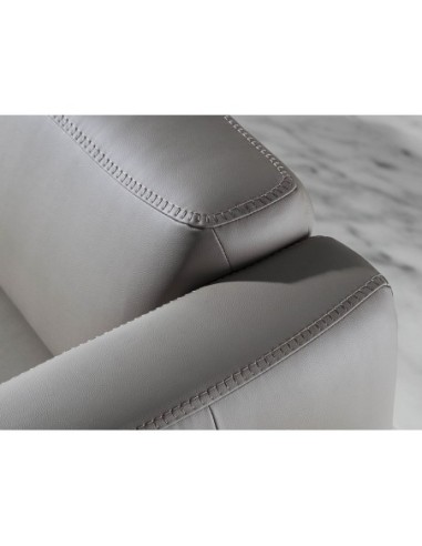 Sofá 3 plazas piel visón